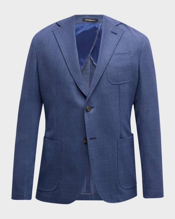 Stefano Ricci Men's Plaid Silk & Cashmere Sport Jacket | Neiman Marcus