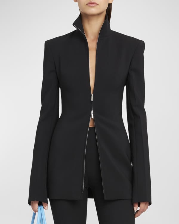 Ferragamo Single breasted short jacket - Black