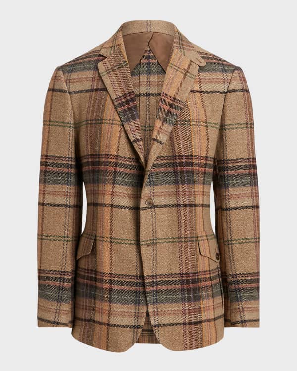 Ralph Lauren Purple Label Men's Kent Hand-Tailored Plaid