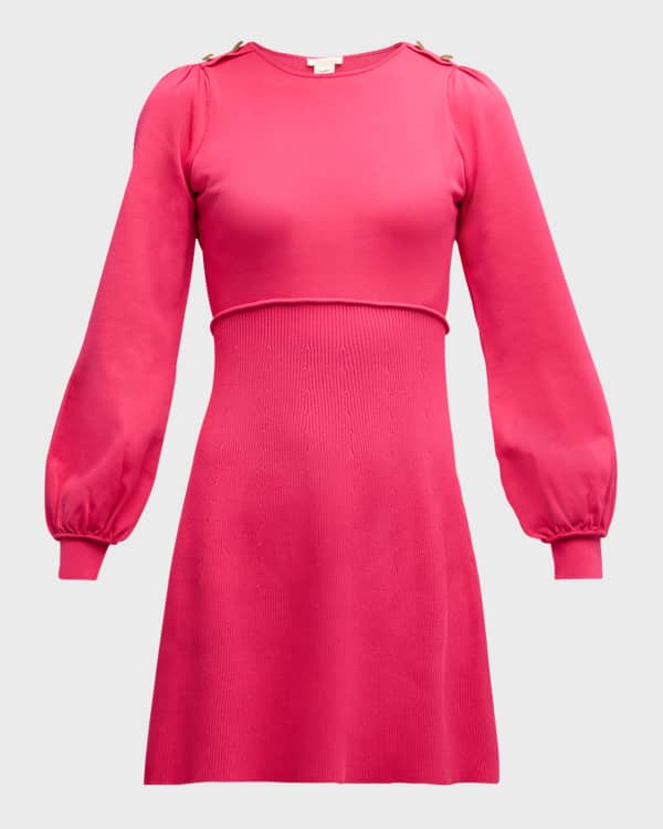 Mock Neck Twist Detail Dress