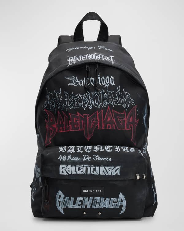 Balenciaga Men's Explorer Animation Patch Backpack | Neiman Marcus