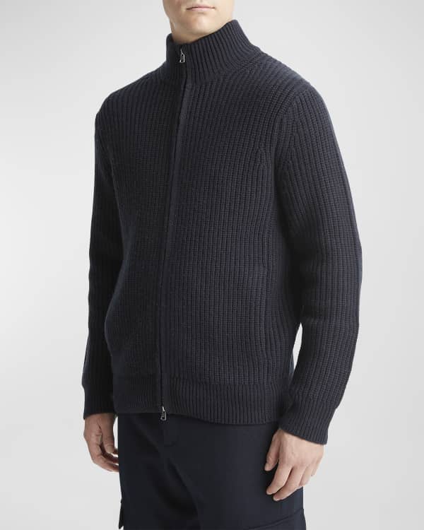 Men's Cable Knit Wool Cashmere Sweater