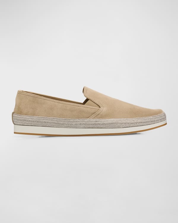 Fendi Men s FF Logo Nylon Leather Espadrilles Neiman Marcus