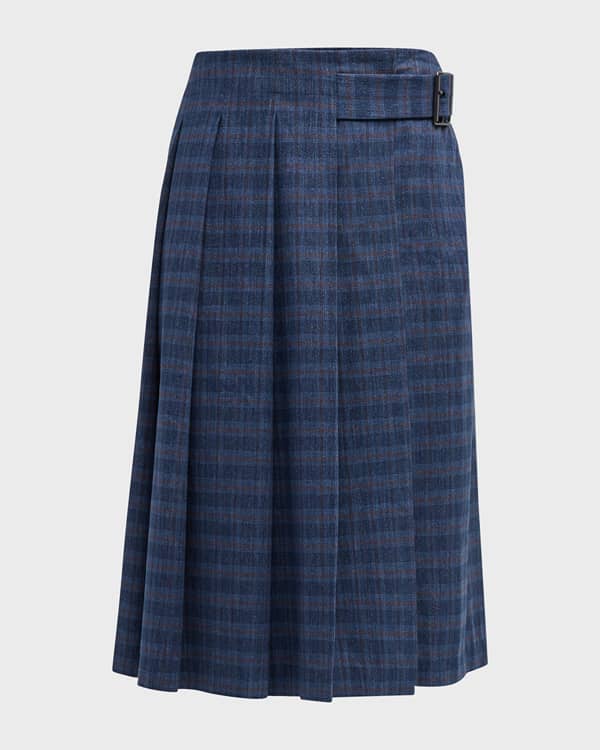 Club monaco yowshee pleated midi skirt store