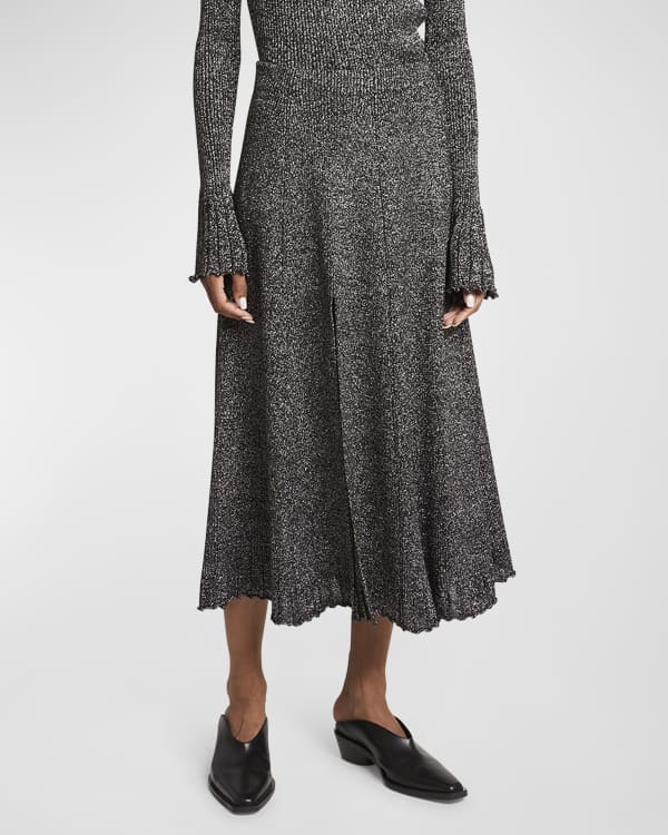 Badgley Mischka Collection A Line Cargo Skirt Neiman Marcus