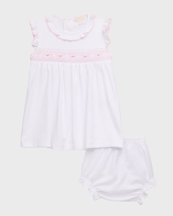 Texture smocked woven dress main image 0