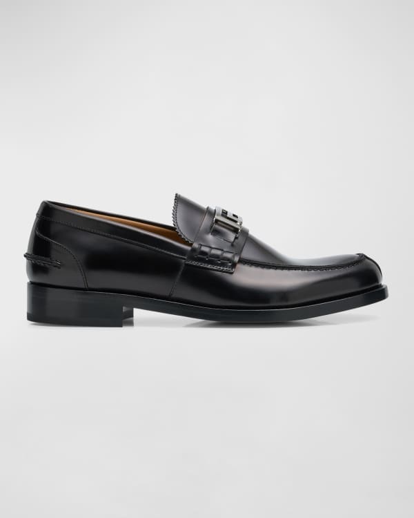 Versace Men s Medusa Head Plaqu Leather Penny Loafers Neiman Marcus