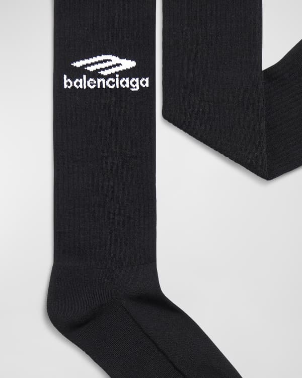 Balenciaga Men s Logo Knit Tennis Socks Neiman Marcus