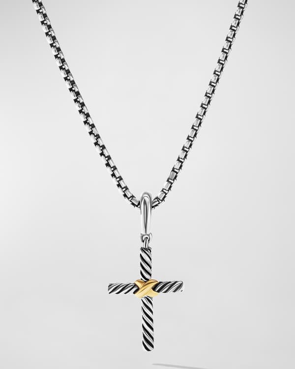 David Yurman Venetian Quatrefoil Necklace with Diamonds in 18K