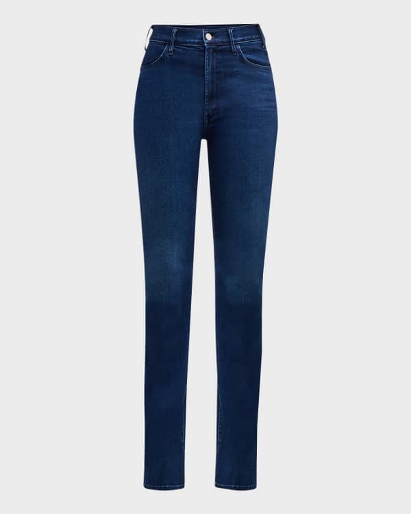 Paige High-Rise Manhattan Bootcut Velvet Pants