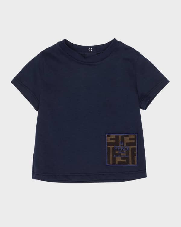 Fendi Kid's Embroidered Multi Pattern Logo T-Shirt, Size 6M-24M | Neiman  Marcus