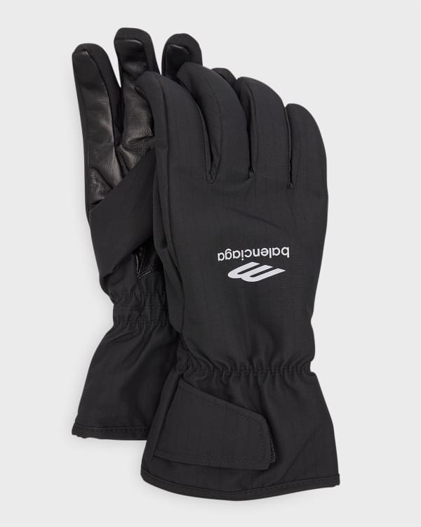 Canada Goose Men's Mixed-Media Touchscreen Gloves | Neiman