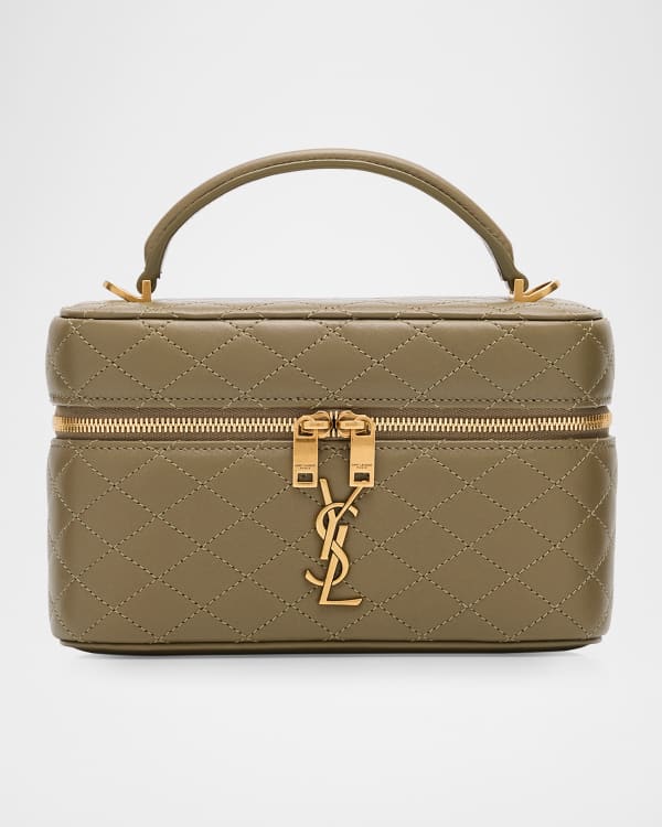 Saint Laurent Cerniera YSL Quilted Leather Top-Handle Bag