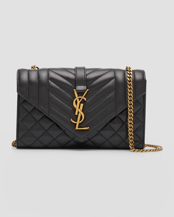 Saint Laurent Loulou Small YSL Puffer Chain Shoulder Bag | Neiman Marcus