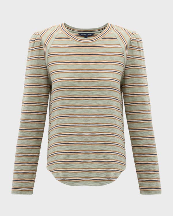 veronica beard porter leopard print cotton tee