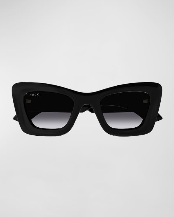 サングラス GUCCI Two-Tone Acetate And l Sunglasses Gucci Interlocking GG Acetate Cat-Eye Sunglasses | Neiman Marcus