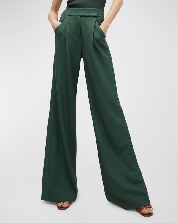Veronica Beard Noda Tailored Pintuck Pants