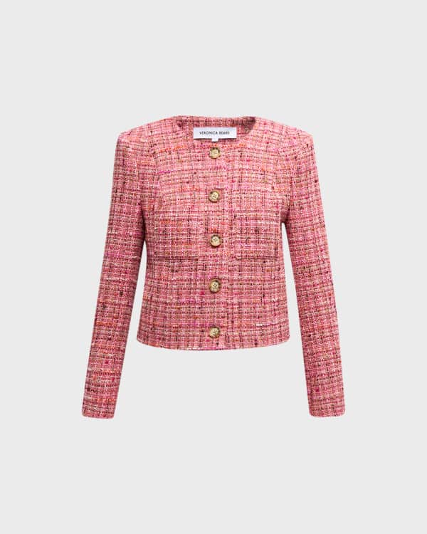 Rebecca taylor houndstooth tweed jacket deals