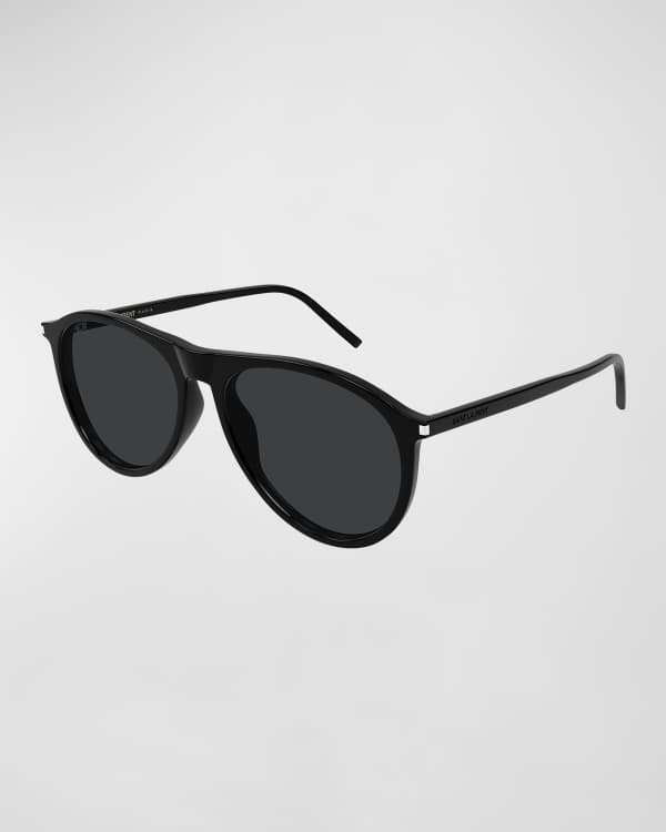 Saint Laurent Men's SL 619 Acetate Rectangle Sunglasses | Neiman Marcus