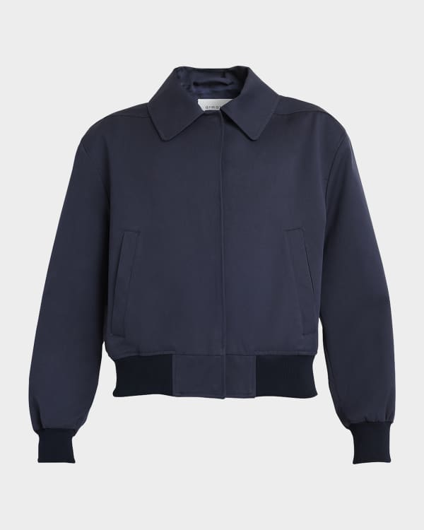 Michael kors floral deals embroidered bomber jacket