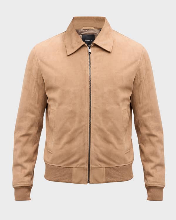 Theory Men's Closson Jacket in Reece Suede | Neiman Marcus