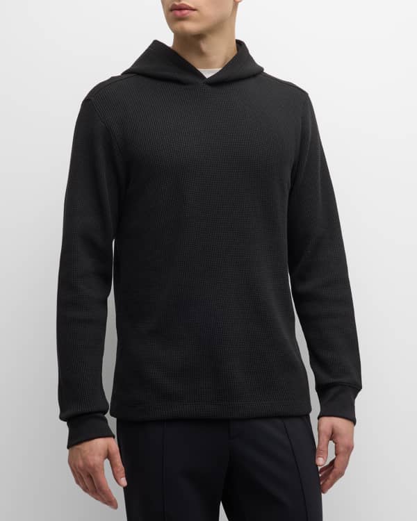 Peter Millar Menâ€™s Weld Reflect Hybrid Hoodie, Black