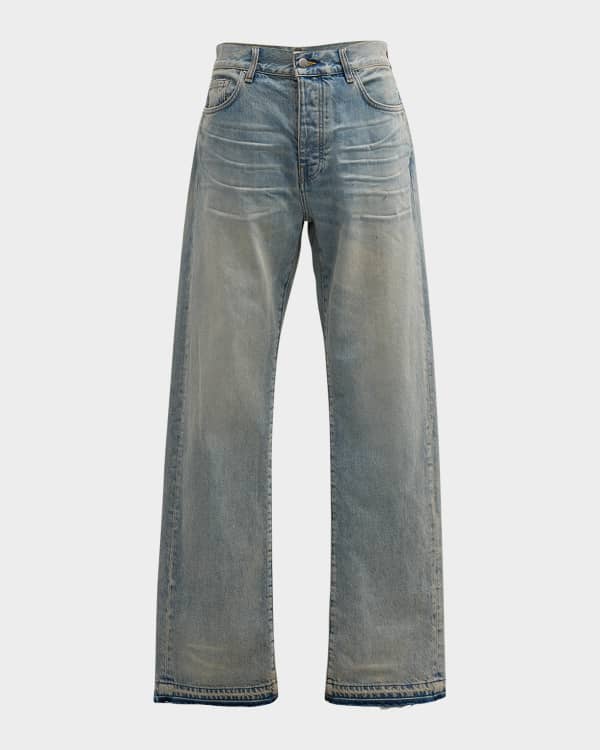 Loewe Men's Puzzle Straight-Leg Jeans | Neiman Marcus Loewe Men's Puzzle Straight-Leg Jeans | Neiman Marcus