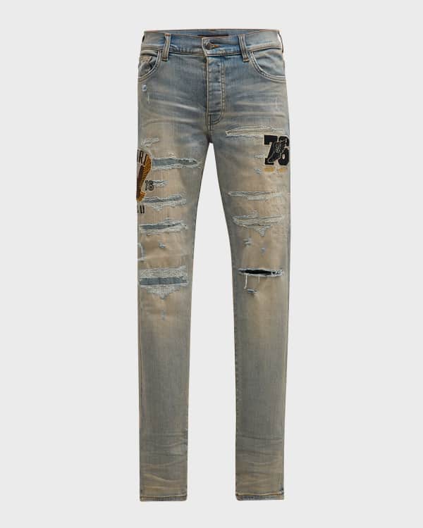 Amiri Men s Chemist Stars Skinny Jeans Neiman Marcus