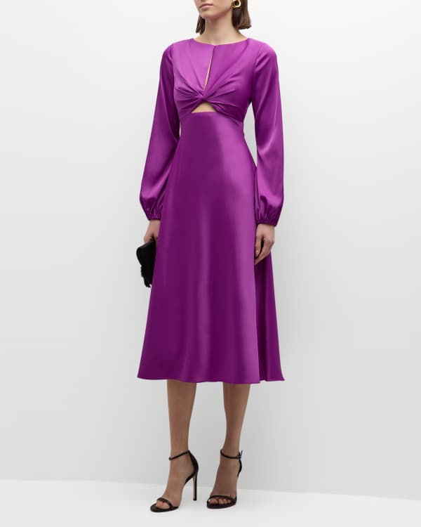 Susana Monaco Open-Back High-Low Cutout Dress | Neiman Marcus