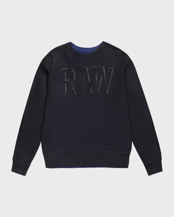G STAR RAW Men s Felt Logo Sweatshirt Neiman Marcus