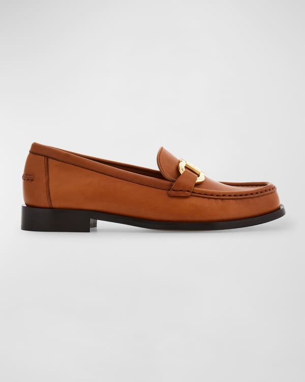 Ferragamo Ofelia Goatskin Bit Loafers