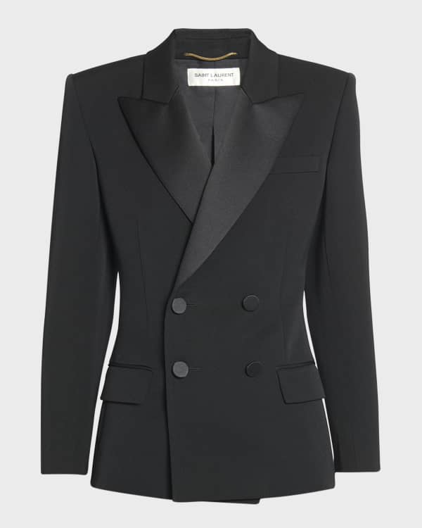ジャケット MARNI Black polyester stretch blazer Marni Single-Breasted Blazer Jacket | Neiman Marcus