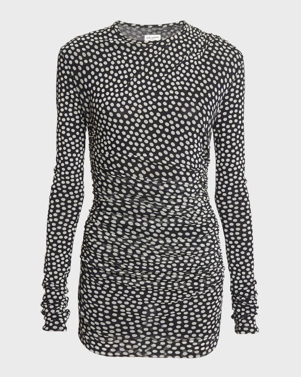 Saint Laurent Racerback Sleeveless Mini Sheath Dress Neiman Marcus