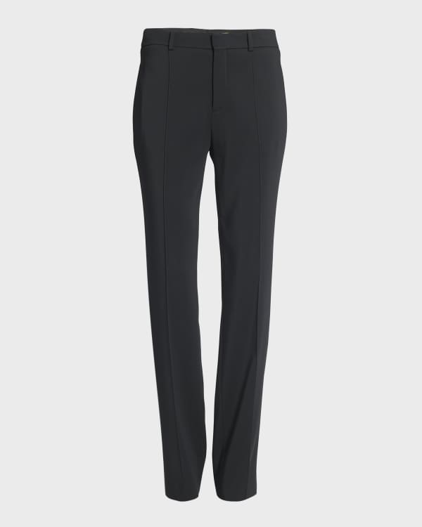 Giorgio Armani Slim-Leg Stretch Wool Trousers | Neiman Marcus