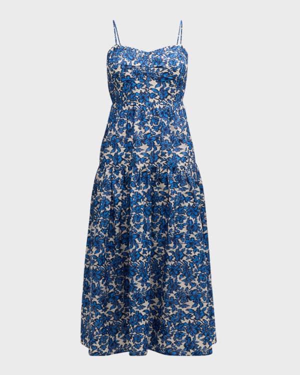 Tanya Taylor Arielle Floral Print Ruffle Dress Neiman Marcus