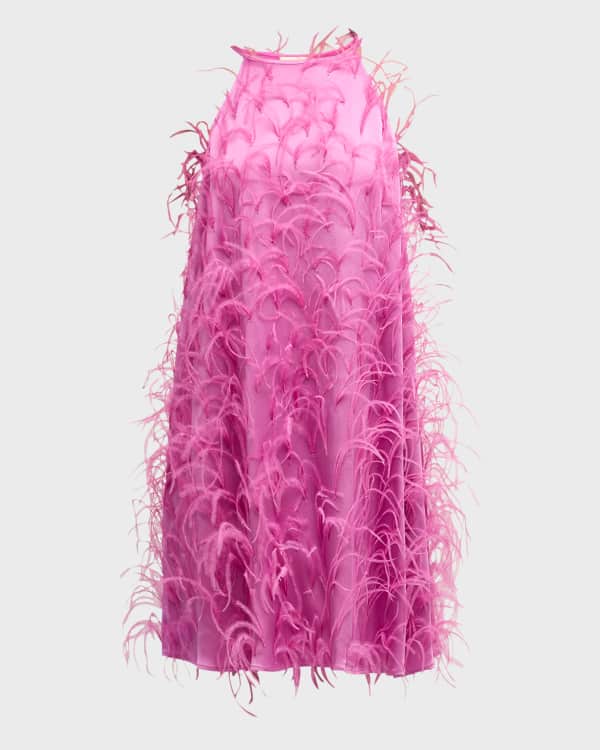 TINA 3D FLOWER EMBELLISHED STRAPLESS HALTER MINI DRESS