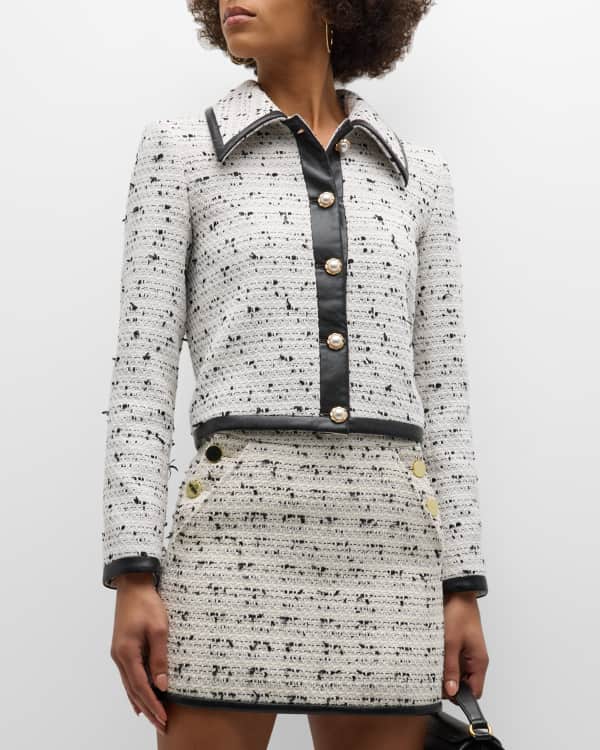Alice olivia tweed jacket new arrivals