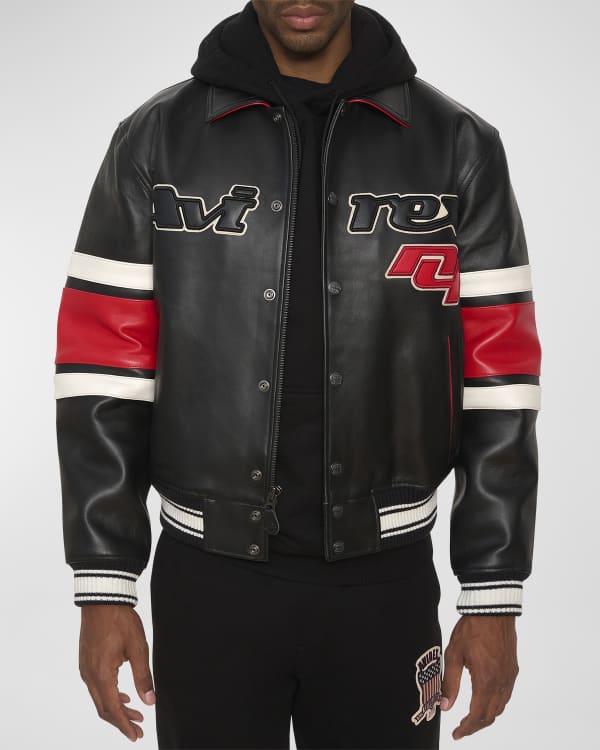 AVIREX Men s American Varsity Leather Bomber Jacket Neiman Marcus