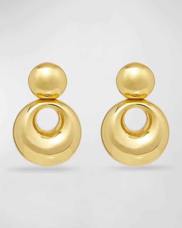 日本未入荷【Lele Sadoughi】Spiral Gem Earrings Lele Sadoughi Spiral Button Earrings | Neiman Marcus