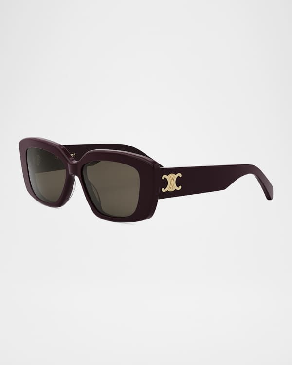CASABLANCA Wavy Acetate Oval Sunglasses Neiman Marcus