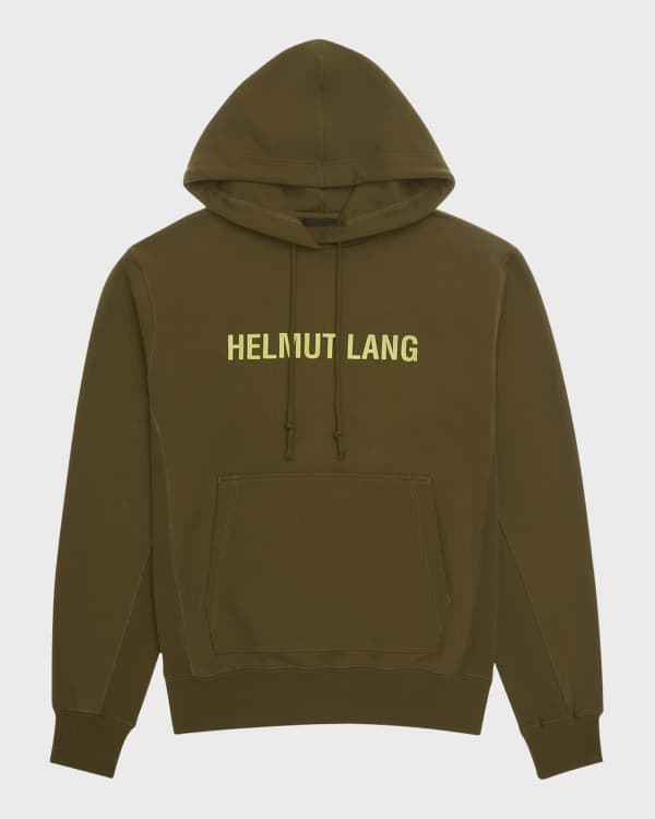 Helmut Lang Terry Knit Full Zip Hoodie Black Neiman Marcus