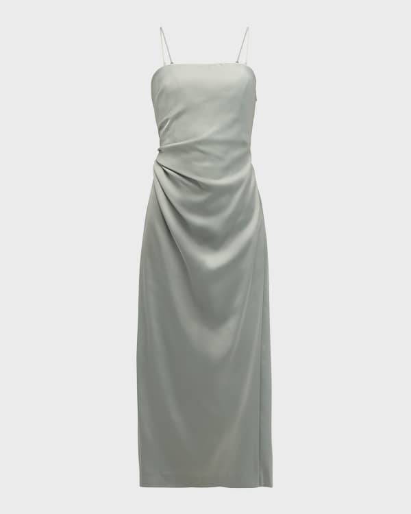 A.L.C. Angelina II Satin Pleated Dress