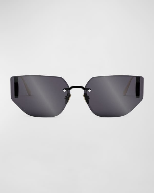 DIOR Eclat Notched Mirrored Sunglasses Neiman Marcus