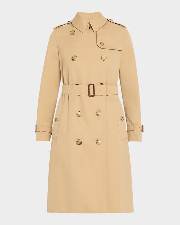 Burberry detachable hood taffeta trench coat discount