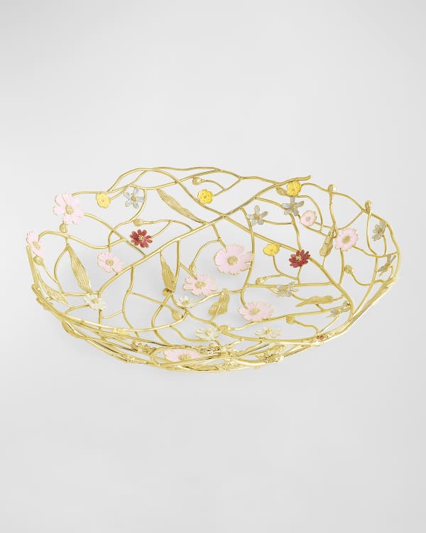 Fitz & Floyd Toulouse HandPainted Centerpiece Bowl Neiman Marcus