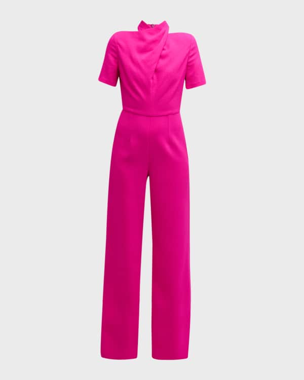 Black Halo Kallan One Shoulder Wide Leg Jumpsuit Neiman Marcus