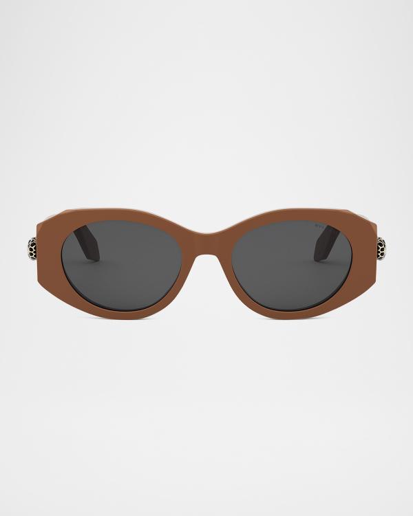Valentino Garavani V-Essential IV Acetate & Titanium Round  display picture 2