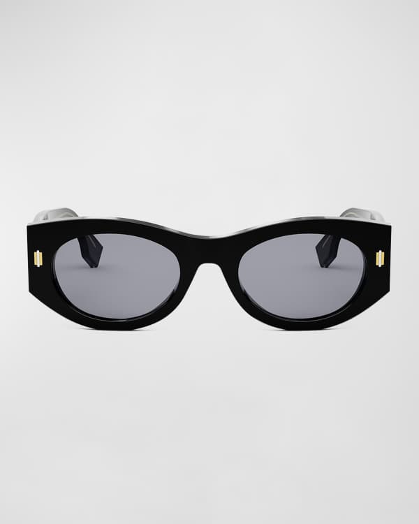FENDI モノグラムサングラス Fendi FF Monogram Logo Square Metal Sunglasses | Neiman Marcus
