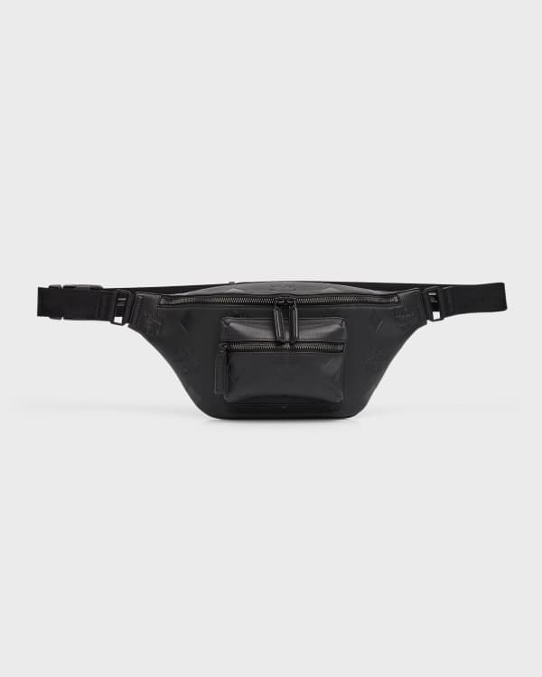 MCM Men s Jemison Visetos Medium Belt Bag Fanny Pack Neiman Marcus