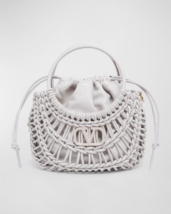 Saint Laurent Panier Rectangular YSL Tote Bag in Raffia Neiman Marcus